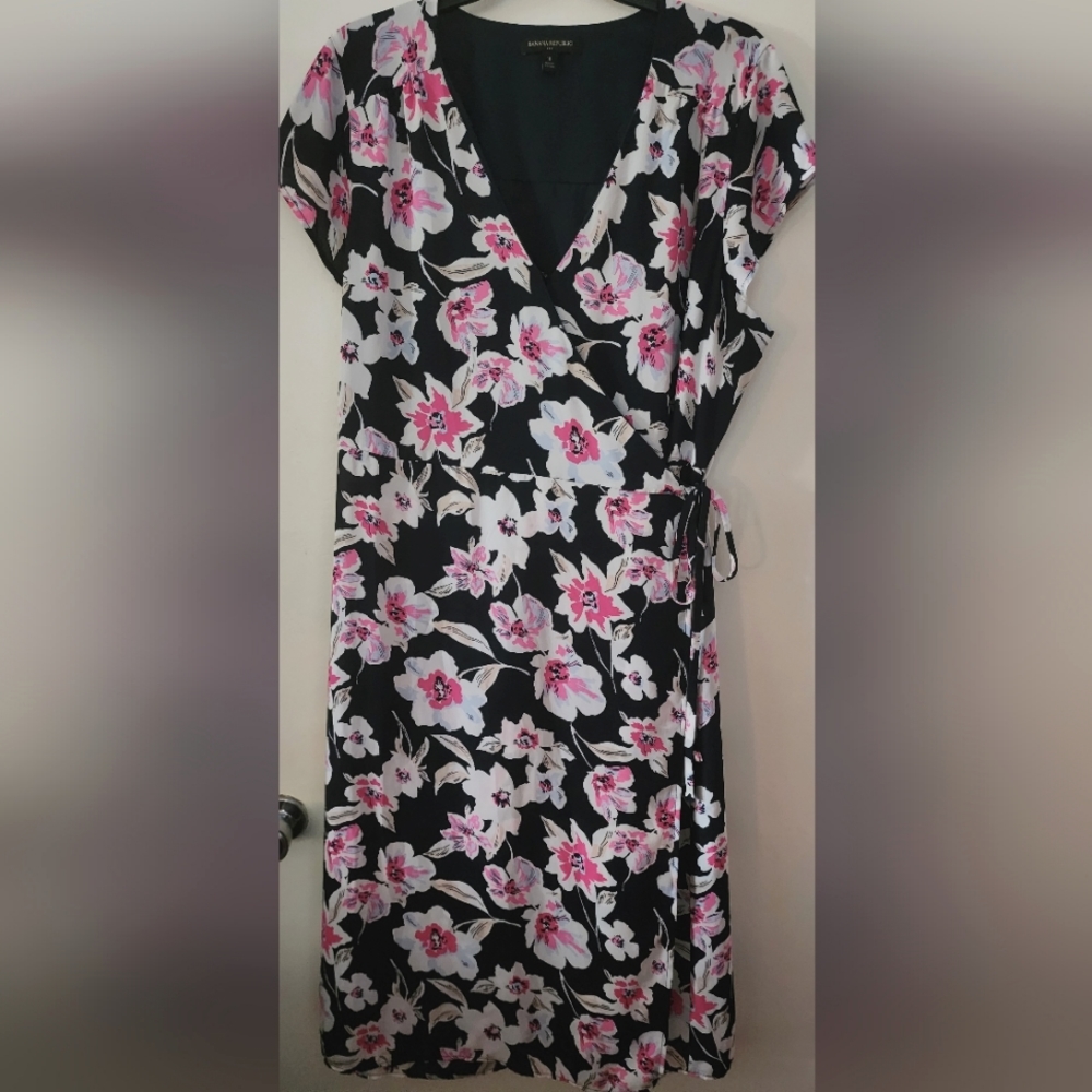Banana Republic Floral Wrap Dress